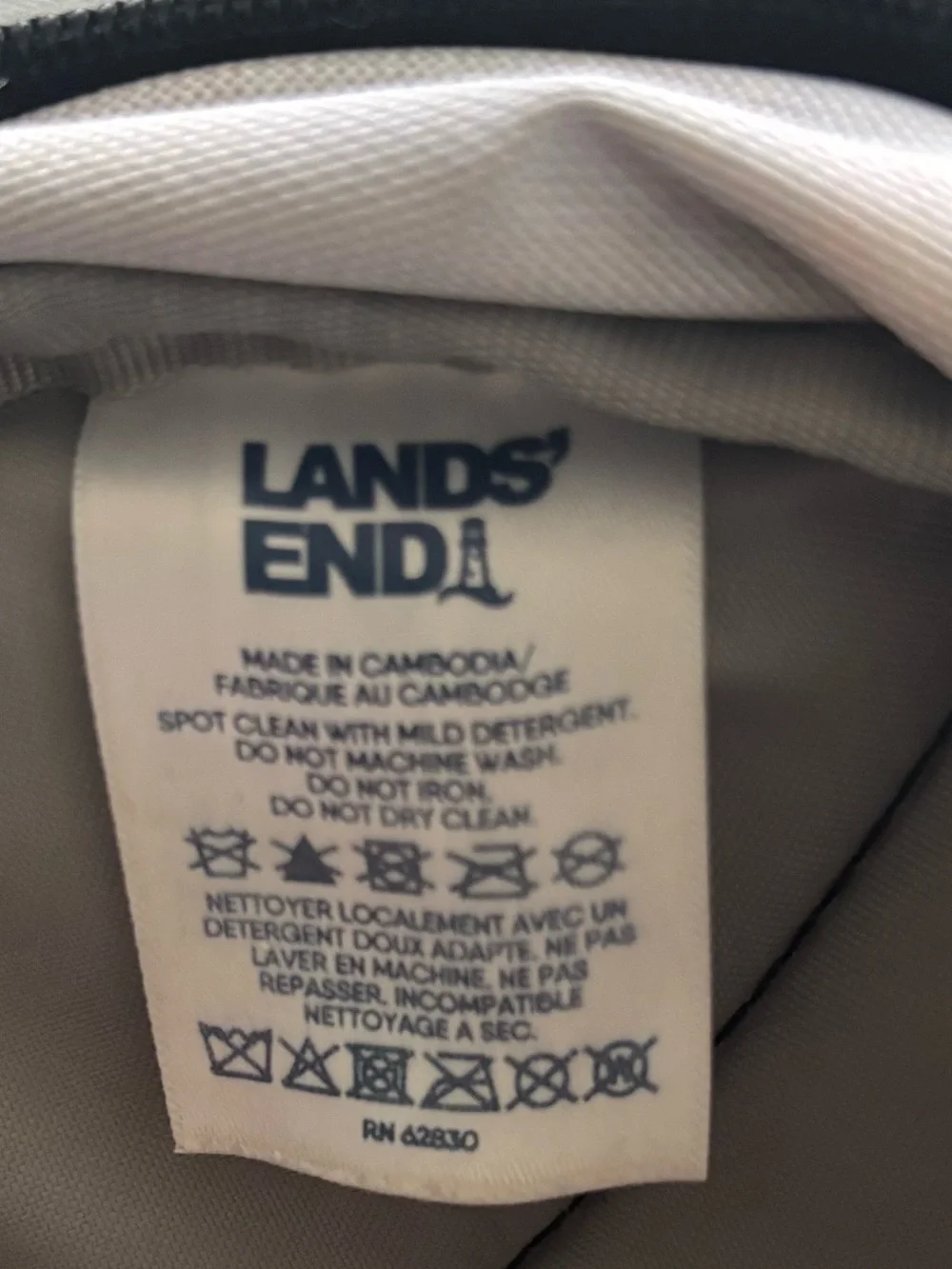 Lands' End Galaxy-Print Backpack in Purple with Multicolor Accents